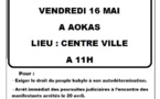 Le MAK organise un  meeting populaire  le vendredi 16 mai à Aokas
