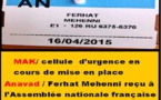 Urgence Kabylie / Ferhat Mehenni à l'Assemblée nationale française et cellule d'urgence en Kabylie
