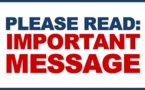 Message important de la rédaction 
