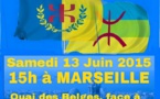 Lever du drapeau kabyle à Marseille le samedi 13 juin 2015 à 15 h