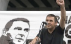 Célébration par le peuple basque  de la libération d’Arnaldo Oteg,  un de leurs plus charismatiques prisonniers politiques