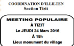 Tizit / Illilten : Le MAK organise un meeting populaire le jeudi 24 mars à 15h