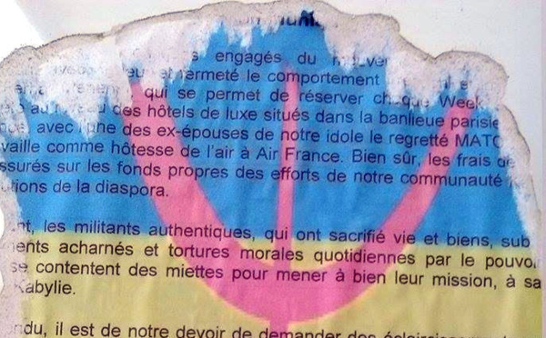 Retour des affiches diffamatoires à l'égard du MAK et du président de l'Anavad à Tizi Wezzu