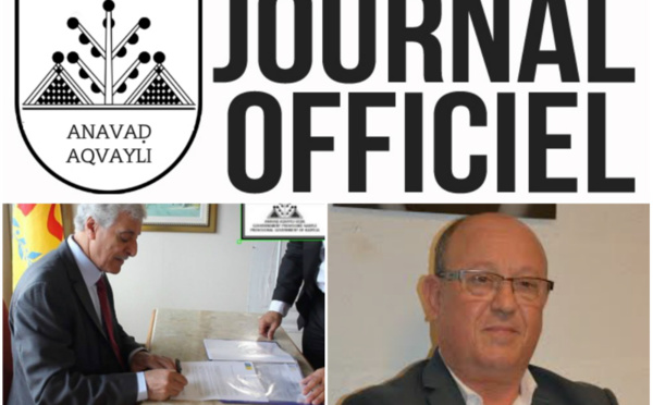 Décret GZM N° 2016/08/ASAN/01 portant nomination du Ministre des Institutions et de la Sécurité