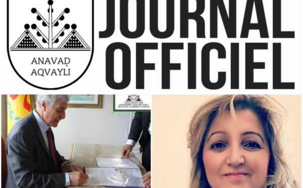 Décret GZM N° 2016/08/ASAN/04 portant nomination de la ministre des Droits humains (Journal officiel)