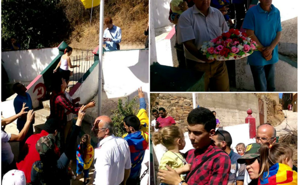 Levɣezli : Lever du drapeau kabyle à la mémoire des martyrs du 28/09/1958