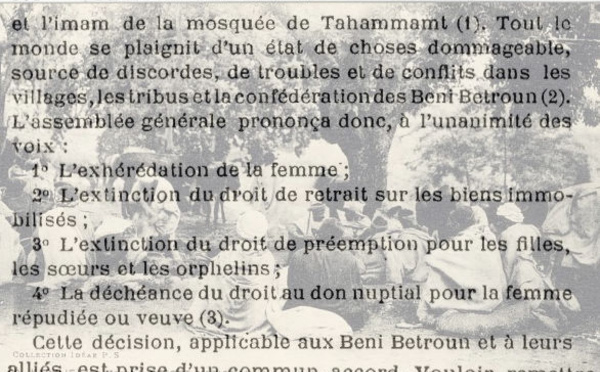 Délibération de 1749 : « L’autorité de la coutume et de l’usage est inviolable et sacrée »