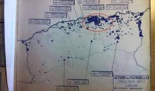 Guerre de décolonisation de l'Algérie : Appel sur l'origine d'une carte