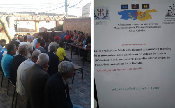 Meeting du MAK à Timizar n Sidi Mensur le 11 novembre
