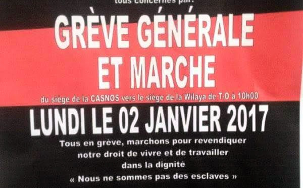 Le Département de Tizi-Wezzu sera complètement immobilisé par une grève générale la semaine prochaine