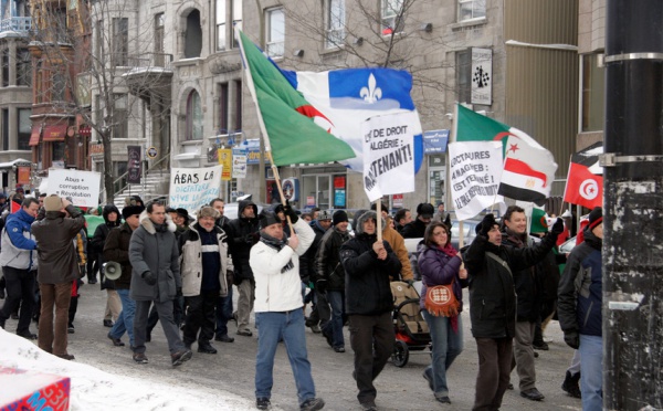Montréal : soutien à la marche d'Alger