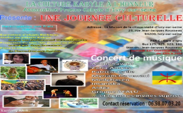 L'association Franco-Kabyle Boumadene d'Ivry-Sur-Seine organise un spectacle le 1er Octobre 2011