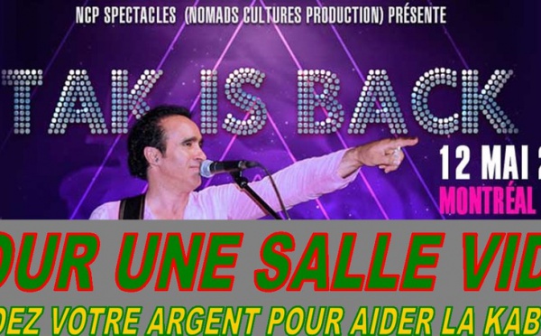 Campagne pour le boycott du concert de Takfarinas à Montréal