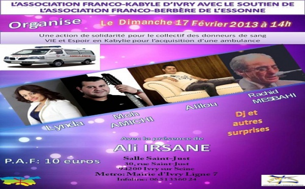 Solidarité : un gala au profit de l’association des donneurs de sang en Kabylie