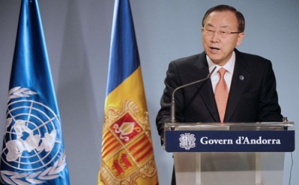Indépendance en Catalogne : Ban-Ki-Moon réaffirme le respect de l’ONU au processus à partir d’Andorre