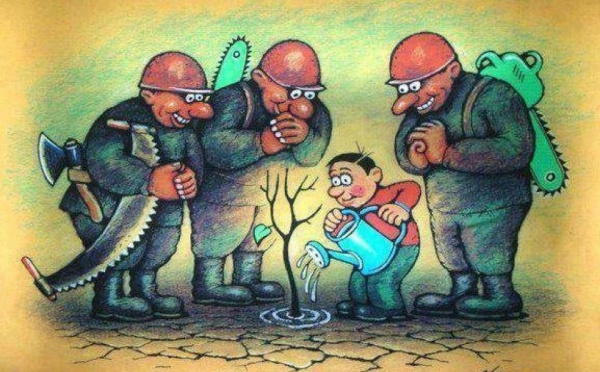 Kabylie: des citoyens en colère dénnoncent l'oeuvre destructrice de l'innénarable maire de Souama, le bien nommé, M. Boukhtouche