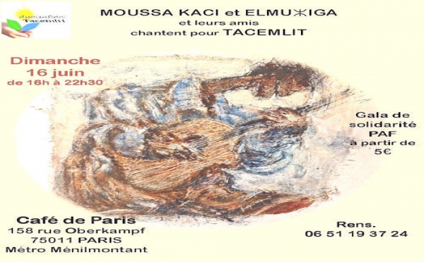 Concert au profit de l'association Tacemlit