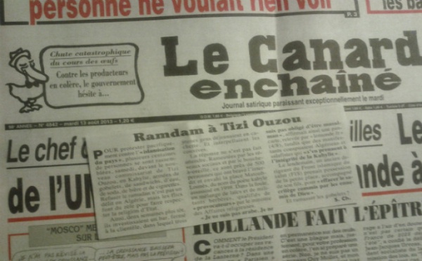 Le Canard enchaîné : « Ramdam à Tizi-Ouzou »
