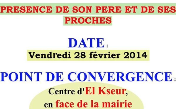 Recceuillement populaire devant la tombe de Katia BenGana le 28 février à El Kseur
