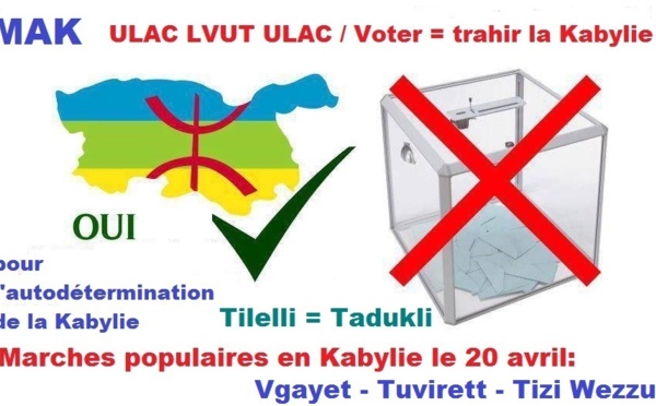 Scrutin présidentiel : le MAK ne boycotte pas, il rejette en bloc toutes élections algériennes