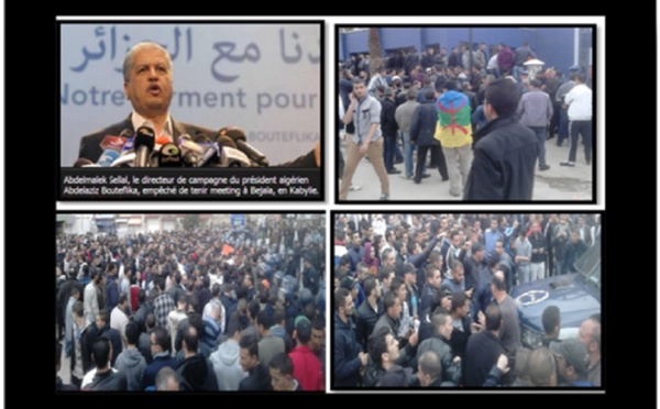 La direction de la communication de Bouteflika dénonce la perturbation de son meeting par le MAK