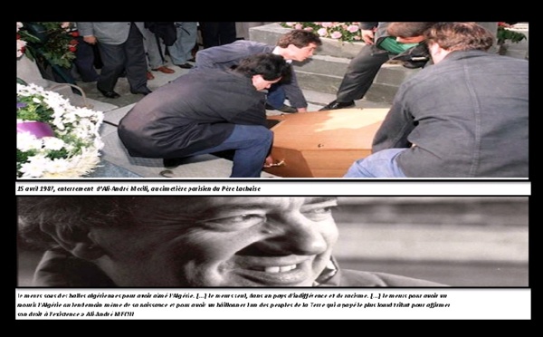 Hommage à Ali-André Mécili assassiné à Paris : Dimanche 13 avril 2014 au Cimetière du Père Lachaise, à 14 h 30