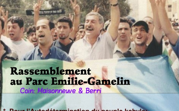 Printemps berbère au Canada: Rassemblement le 20 avril à 13h au Parc Emilie-Gamelin