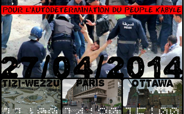 Agenda militant kabyle du dimanche 27 Avril 2014