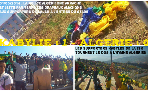 Les supporters kabyles de la JSK tournent le dos à l'hymne algérien