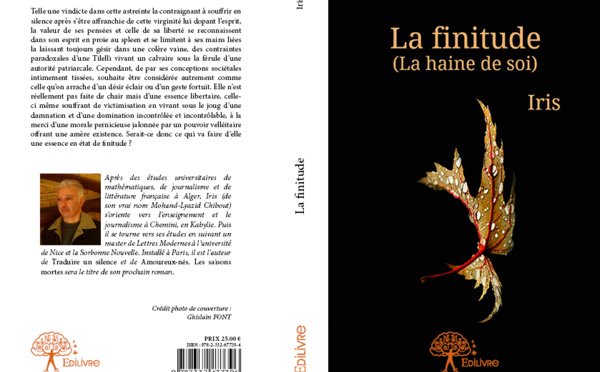 Parution du troisième (3e) roman de Mohand-Lyazid Chibout:" La finitude (La haine de soi) "