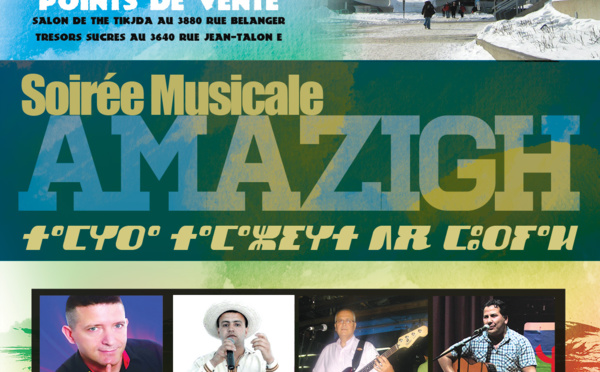 Tamazgha en fête à Montréal: Demain, samedi 7 juin, la fondation Tiregwa organise une conférence, un débat et un grand concert amazigh