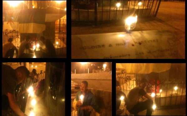 Stèle des martyrs de 2001 : La coordination MAK d’Akbou allume des bougies à la mémoire des kabyles assassinés par l'Etat algérien