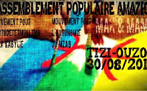 Appel à un rassemblement le 30 août à Tizi-Ouzou (Déclaration commune du MAK et du MAM)