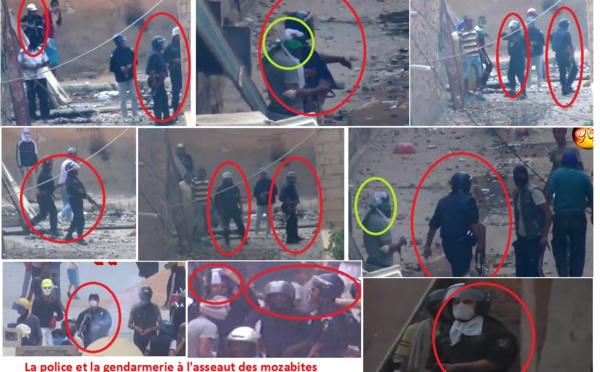 URGENT / Terrorisme d'Etat : Les policiers" grévistes" de Ghardaia reprennent du service...contre les mozabites/ vidéo édifiante