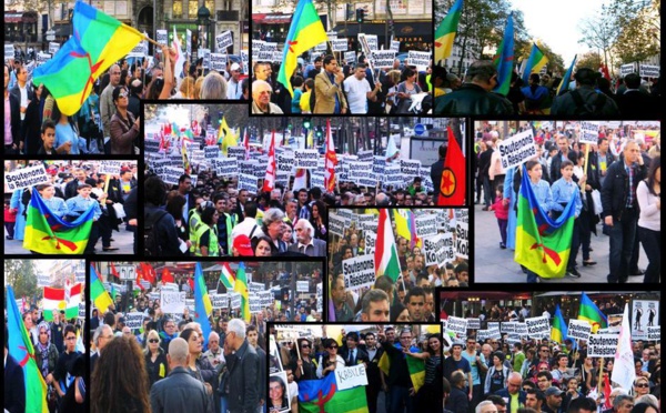 Manifestation à Paris pour la Journée mondiale avec Kobanê : une belle réussite de solidarité