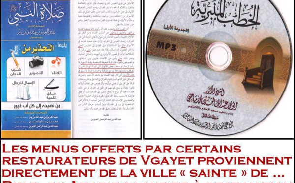 Les menus offerts par certains restaurateurs de Vgayet proviennent directement de la ville « sainte » de … Ryad