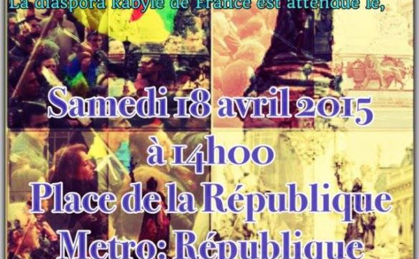 PARIS : Lever du drapeau kabyle et commémoration des Printemps - Une journée historique