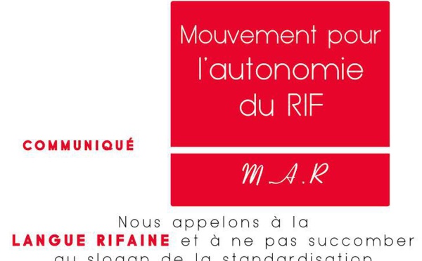 Le Mouvement pour l'autonomie du RIF appelle à la sauvegarde de la langue rifaine et à ne pas succomber au slogan de standardisation