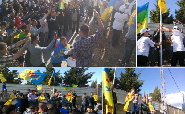 VGAYET / Levée du drapeau kabyle réussie, au nez et à la barbe de la sous-préfecture algérienne de Chemini