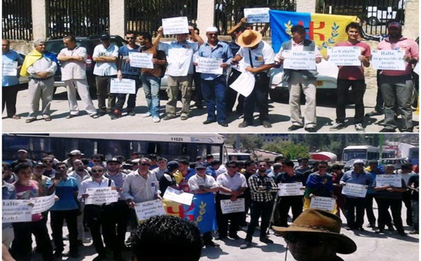 Tizi-Ouzou / Rassemblement de solidarité avec le peuple Mozabite :  Oui il y a une main étrangère et cette main c’est l’Algérie qui occupe le pays Mzab et le pays Kabyle »