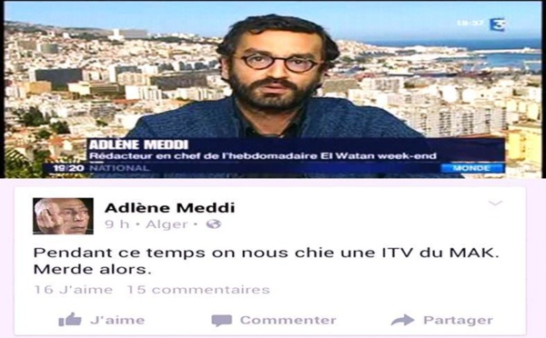 La liberté d'expression, selon Adlène Meddi, "journaliste" et "démocrate" algérien 