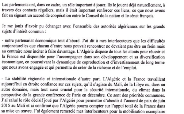Petit manuel de langue de bois franco-algérienne à l'intention de Gérard, président du Sénat français