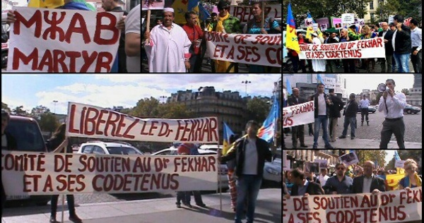 Affluence nombreuse, ce dimanche 20 septembre pour la marche de soutien au Dr Fekhar et à ses codétenus.