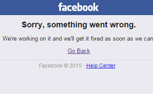 Facebook : Panne majeure globale ce lundi (Actualisé)