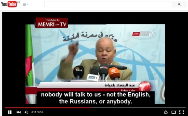 Un ancien ministre algérien veut obtenir l'arme nucléaire pour "tenir les juifs à leur place " 