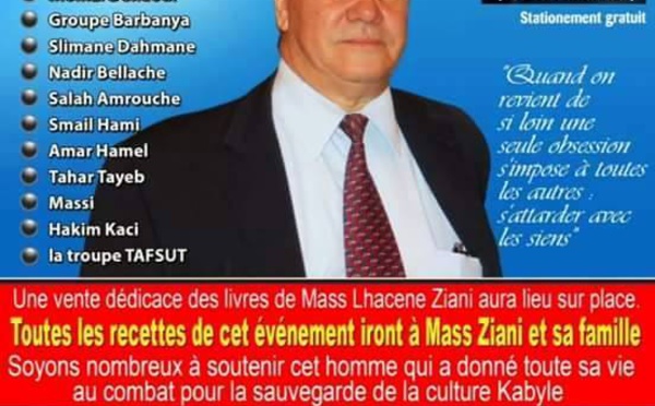 Gala de solidarité en hommage et soutien à Mass Lḥasen Uziyan