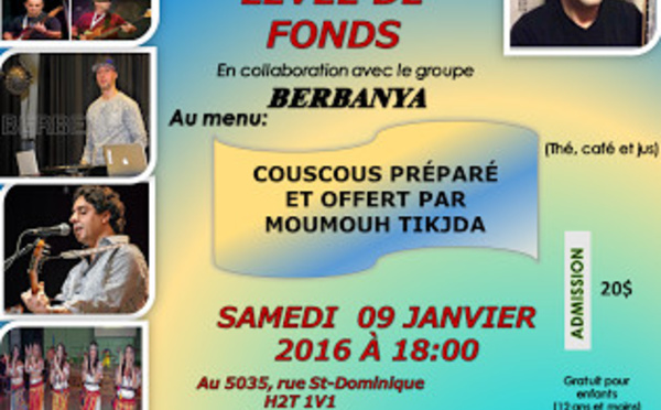 Montréal : L'association culturelle "INAS" organise une soirée bénéfice le samedi 9 janvier 2016