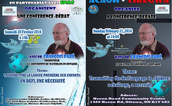 Le Professeur Canadien François Paré invité de la fondation Tiregwa