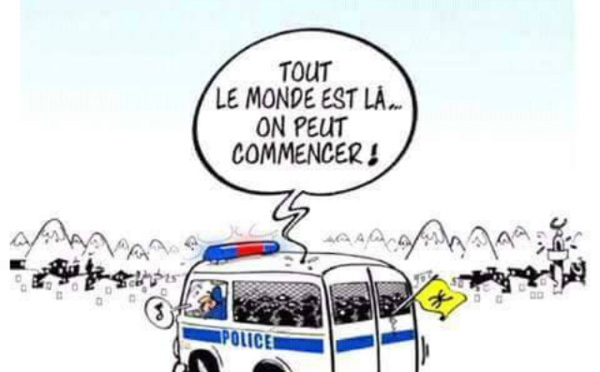 Clin d'oeil du caricaturiste kabyle Ali Dilem au 3ème Congrès du MAK que les autorités algériennes avaient tenté d'empêcher