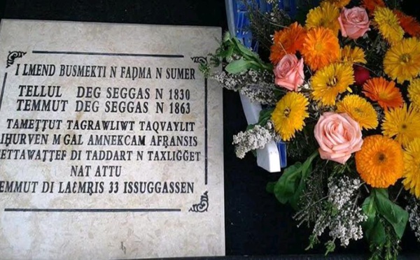 À l'occasion du 8 mars, journée internationale de lutte pour les droits des femmes,  la confédération MAK At-Yiraten rendre hommage à l'héroïne kabyle, Fadma N'Sumer.